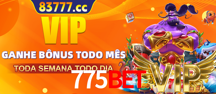 Banner promocional do 775bet oferecendo 100% de recompensas adicionais contínuas para quem fizer o login diário (Daily sign-in), com um mascote de coelho.